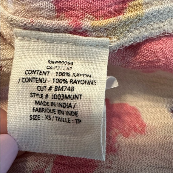 Billabong Floral Long Sleeve Dress size XS (b4 - Picture 7 of 11